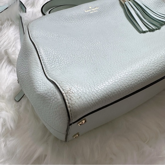 Kate Spade Bailey Atwood Place Bowling Bag Satchel in Island Waters Blue - Picture 3 of 14